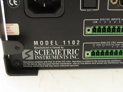 Sciemetric 1102 Sigmeter Panel Meter 120VAC 30W