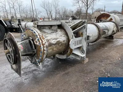 USED Buss ChemTech 150 Sq Ft Buss SMS Thin Film Evaporator, 316L S/S, 32/180#