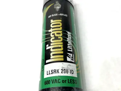 USED LITTELFUSE INDICATOR TIME DELAY FUSE CLASS RK1 600VAC 200A
