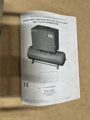 Used 2023 PNEUTECH "RK-10F-125T-D" Tank Mounted Air Compressors Illinois US | MachineryMax #1337482