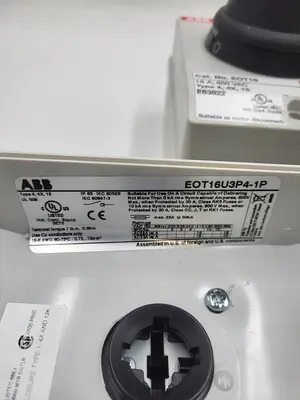 USED ABB ABB EOT16U3P4-1P DISCONNECT SWITCH E63822