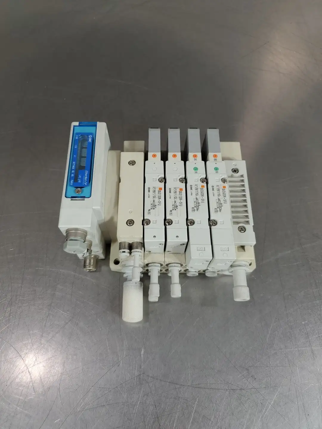 SMC EX260-SEN1 Ethernet Solenoid Module w/4 Solenoid Valves. 6E-9