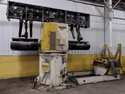 15,000 LB X 36" X 1/4" PERFECTO COIL REEL, CAR & STRAIGHTENER: STOCK #18400