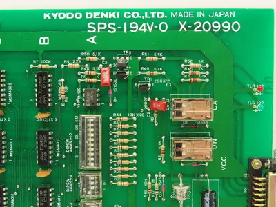 Kyodo Denki SPS-194V-0 X-20990 Control Panel CNC Circuit Board