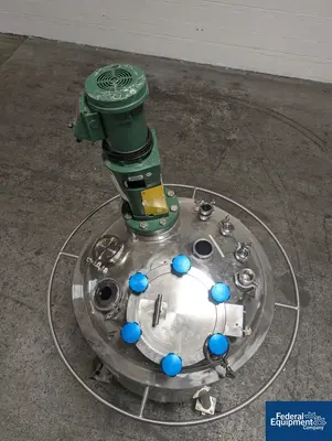 USED Bulling Metal Works 400 Liter Bulling Metal Works Reactor, 316L S/S, 45/120#