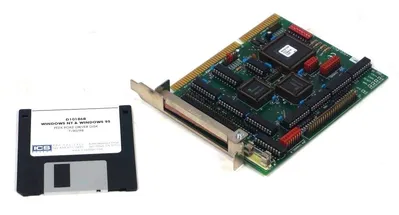 USED INDUSTRIAL COMPUTER SOURCE PCDIO24B/48B-P INTERFACE BOARD W/ DRIVER DISK