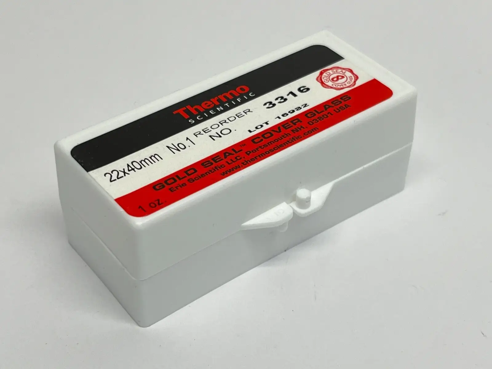 3316 | Thermo Fisher  Gold Seal Cover Glass 22x40mm 1oz Pack - New Other