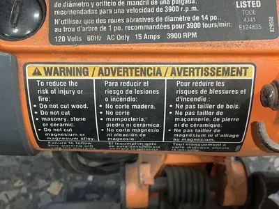 Used RIDGID CM14500 Abrasive & Friction Saws Ohio US | HGR 24 #1508133