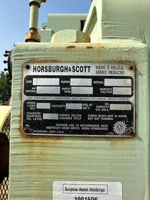 USED HORSBURGH & SCOTT MARK 2 HELICAL SPEED REDUCER