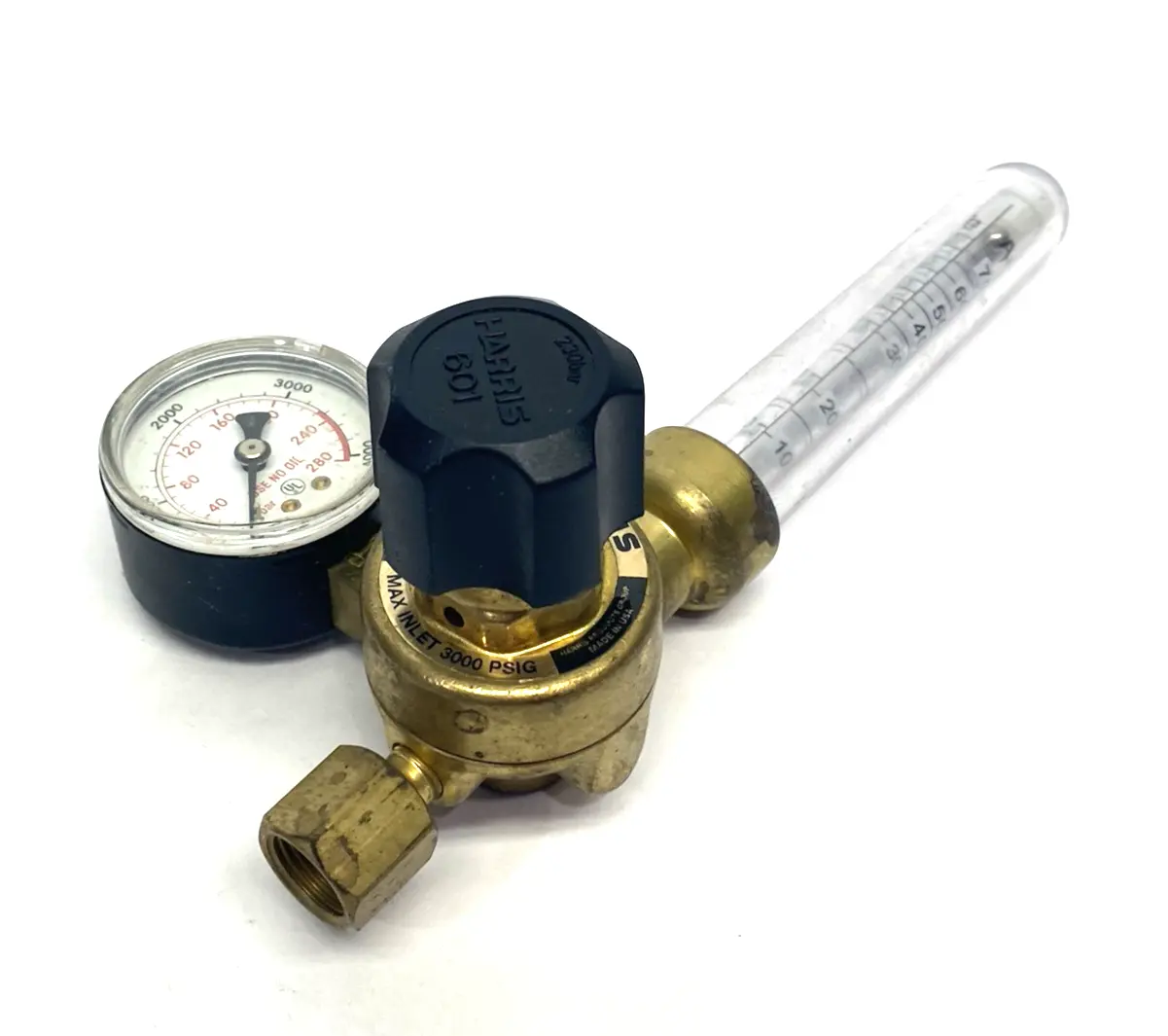 New | in-Stock Harris Argon CO2 Zero Compensated Cylinder Flowmeter Regulator 3100331 Regulators Michigan US | Maverick Industrial Sales #1395359