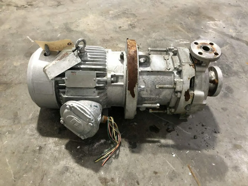 Durco/Flowserve BH1.5X1-82 Iron Magnetic Drive Pump 3HP 460V 235PSI @ 100°F