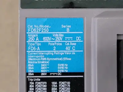 USED SIEMENS FD62F250