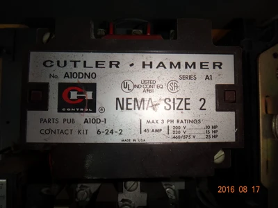 Cutler Hammer 9800 Unitrol Size 2 MCCB