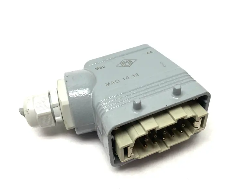 Used ILME CABLE HOOD M32 SIDE ENTRY TYPE C, 4-PEGS W/ 10-PIN MALE INSERT Cable & Wire | Maverick Industrial Sales #1105268