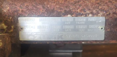 USED DEZURIK 9122663 VALVE