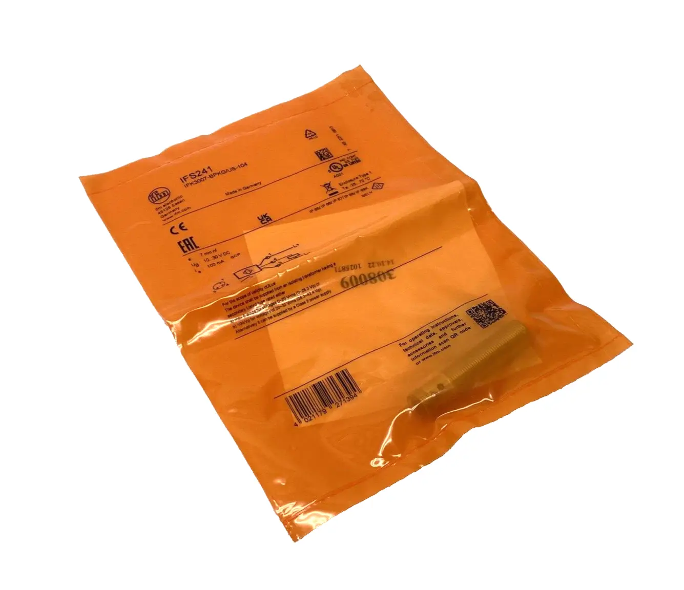 New | in-Stock IFM IFS241, IFK3007-BPKG/US-104 Proximity Sensors | Maverick Industrial Sales #1102237