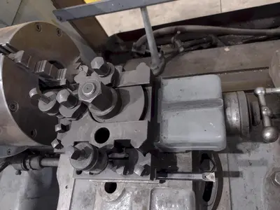 15" X 32" MANNAIONI MAN-AU-CYCLE THREADING LATHE, 4" HOLE: STOCK #16992