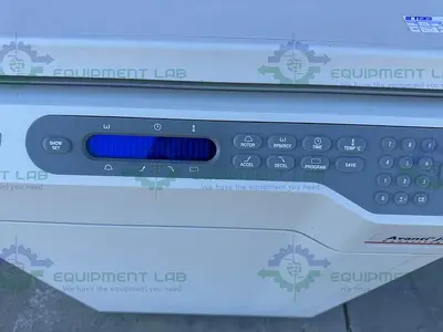 USED BECKMAN AVANTI J-E  REFRIGERATED HIGH-SPEED FLOOR CENTRIFUGE W/ JLA-9.100 ROTOR