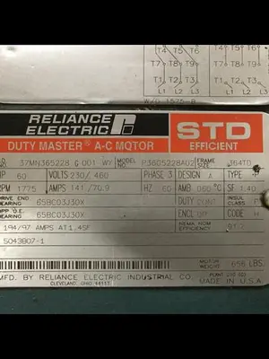 USED RELIANCE ELECTRIC P36C5228A02