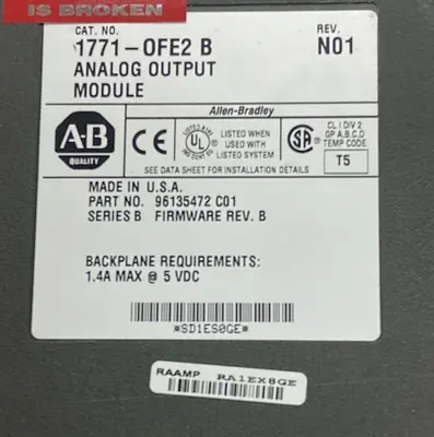 USED ALLEN-BRADLEY 1771-OFE2