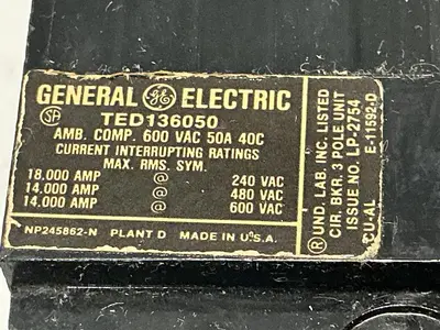 USED GENERAL ELECTRIC TED136050