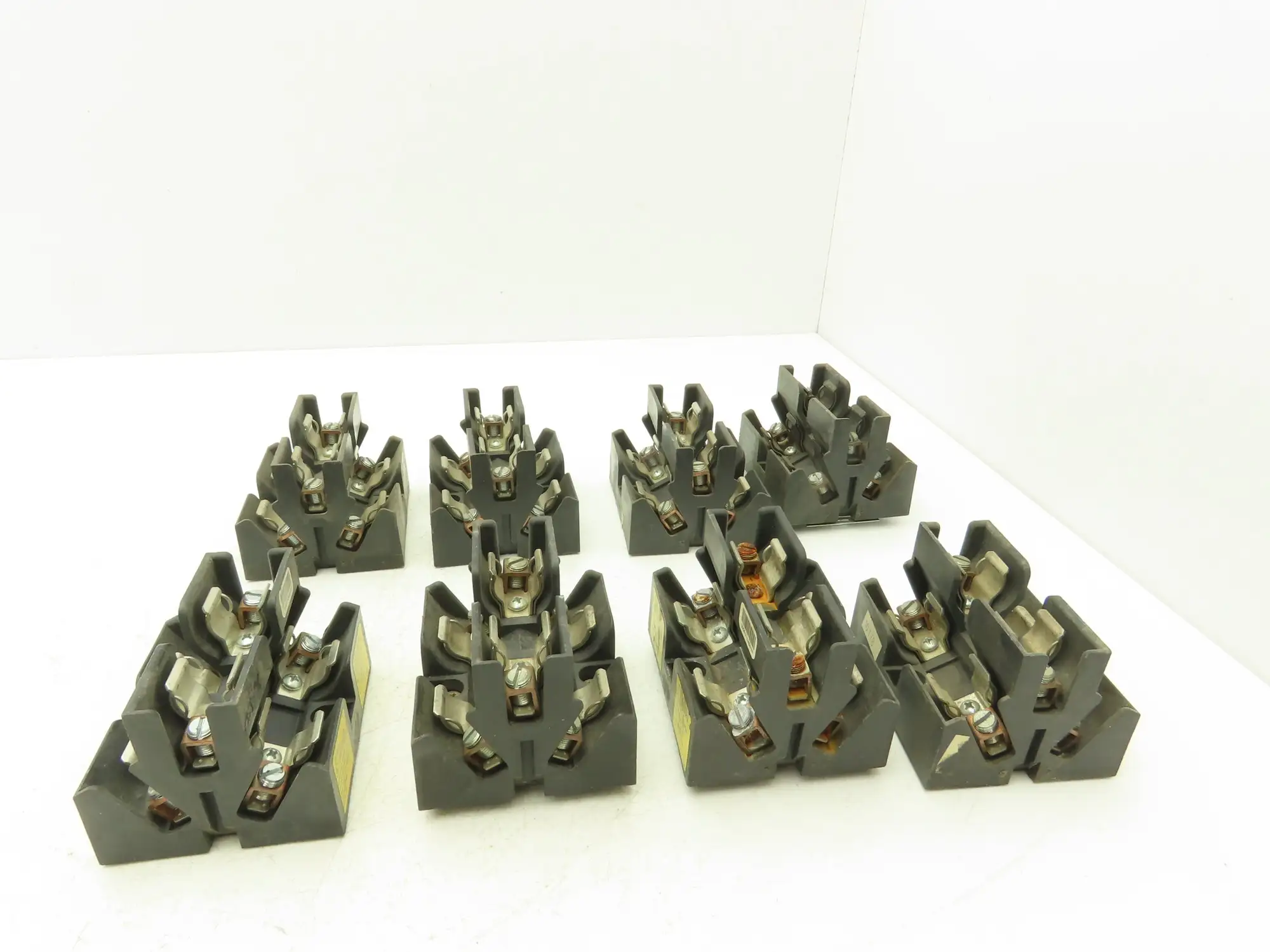 Bussmann JP60030-3CORA Pyramid /Open Style Fuse Block 600V-30A 3 Pole Lot of 8