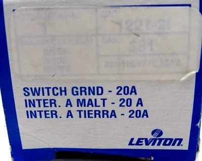 NEW LEVITON 1221-2I TOGGLE SWITCH 381-1221-21 122121