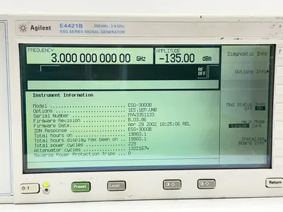E4421B | Agilent  ESG Series Signal Generator 250kHz-3.0GHz - Used