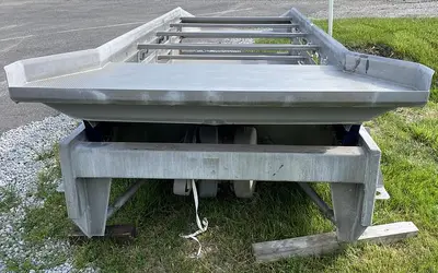 USED KEY TECHNOLOGY DUAL DECK GRADING AND SIZING SHAKER CONVEYOR 409-51