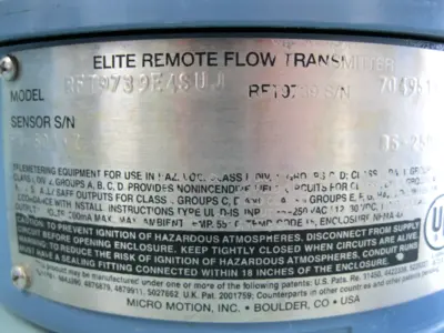 USED Micro Motion RFT 9739 E4SUJ