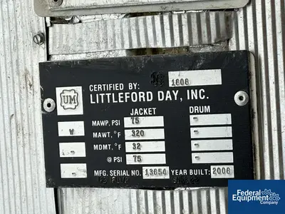 USED DAY 141 Cu Ft Day Nauta Dryer, 304 S/S, Model MBX-1410