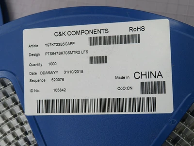 New | in-Stock C&K _UNKNOWN_ Relays & Switches Texas US | OCO Industrial #1690319
