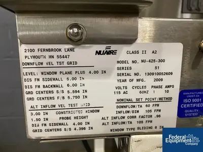 USED Nuaire 34" Nuaire Labgard Fume Hood
