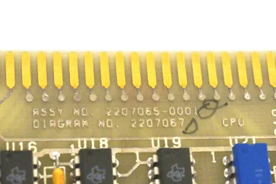 REFURBISHED TEXAS INSTRUMENTS 2207065-0001 PC BOARD DIAGRAM NO. 2207067 22070650001