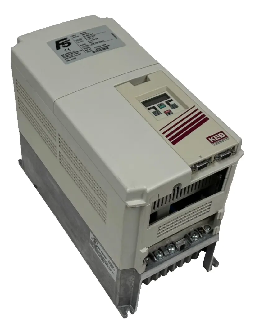 USED KEB 17.F5.M1G-35GA COMBIVERT F5 DRIVE W/ 00.F5.060-3000 PROFIBUS KEYPAD
