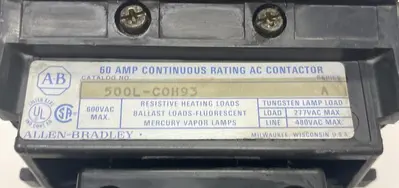 Used ALLEN-BRADLEY 500L-C0H93 PLC Contactors Ohio US | Surplus Asset Holdings #1233917