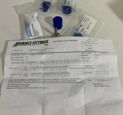 NEW ADVANCE FITTINGS  CORP A14MPHR
