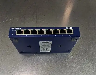 USED NETGEAR NETGEAR ProSafe (FS108) 8-Ports External Switch.