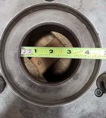 D1-8 LATHE FACE PLATE, 24" DIAMETER, 3 PINS, 3-1/2" THROUGH HOLE