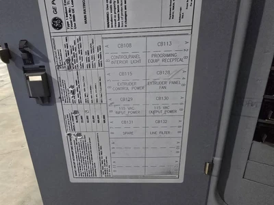 12" Single Screw Crown/CDL Dump Extruder, Model RPU2E400, 10:1 L/D Ratio