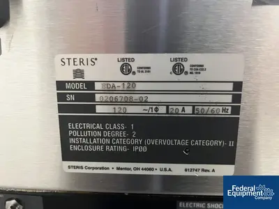 USED STERIS Steris Steam Generator, Type VHP1000ED