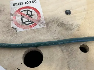 USED ALLIED WIRE 2095153, 6 AWG, 1050/36TC UL, 600V, VFD CONTROL CABLE APPROX 1000 FT