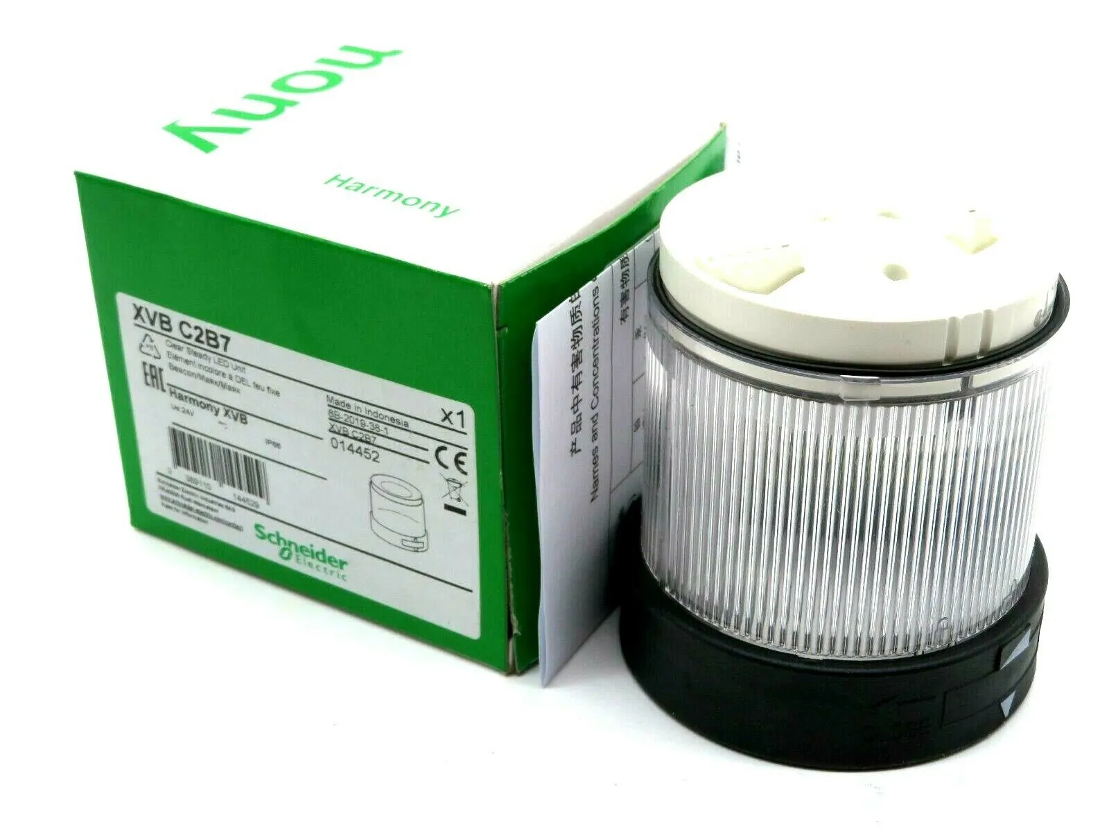 NEW SCHNEIDER XVB C2B7 CLEAR STEADY LED UNIT XVBCB7
