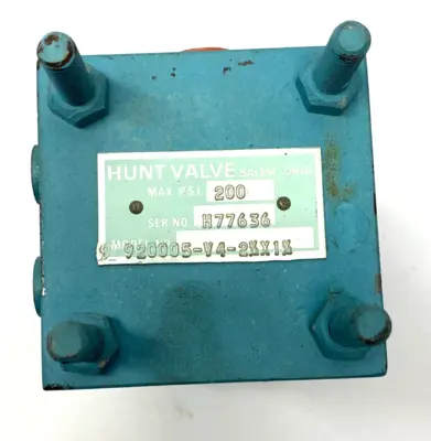 920005-V4-2-1/2X1-1/2 | Hunt Valve  Hydraulic Cylinder 2-1/2" Bore 1-1/2" Stroke - New Other