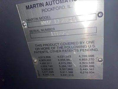 USED MARTIN AUTOMATIC RMAP 13-40-50
