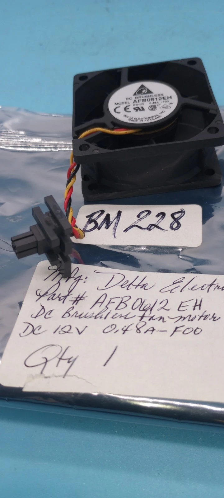 Used DELTA AFB0612EH Electronic Component Fans Arizona US | ASSET CONVERSION SPECIALISTS, INC. #1293443
