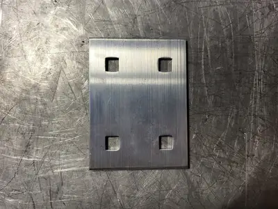 4" x 3" Stainless Steel Back Plate w/ Bolts