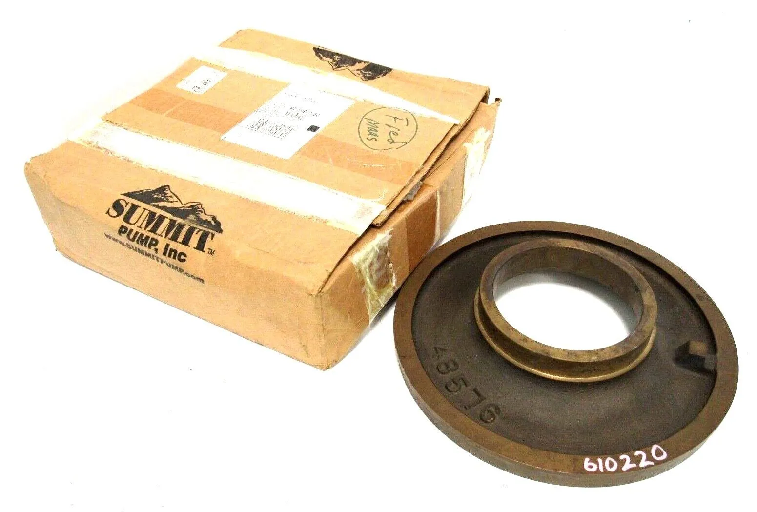 NEW GOULDS PUMP 88-6-1102 SIDE PLATE 3135 S 4X10-14 BRONZE 8861102 48576