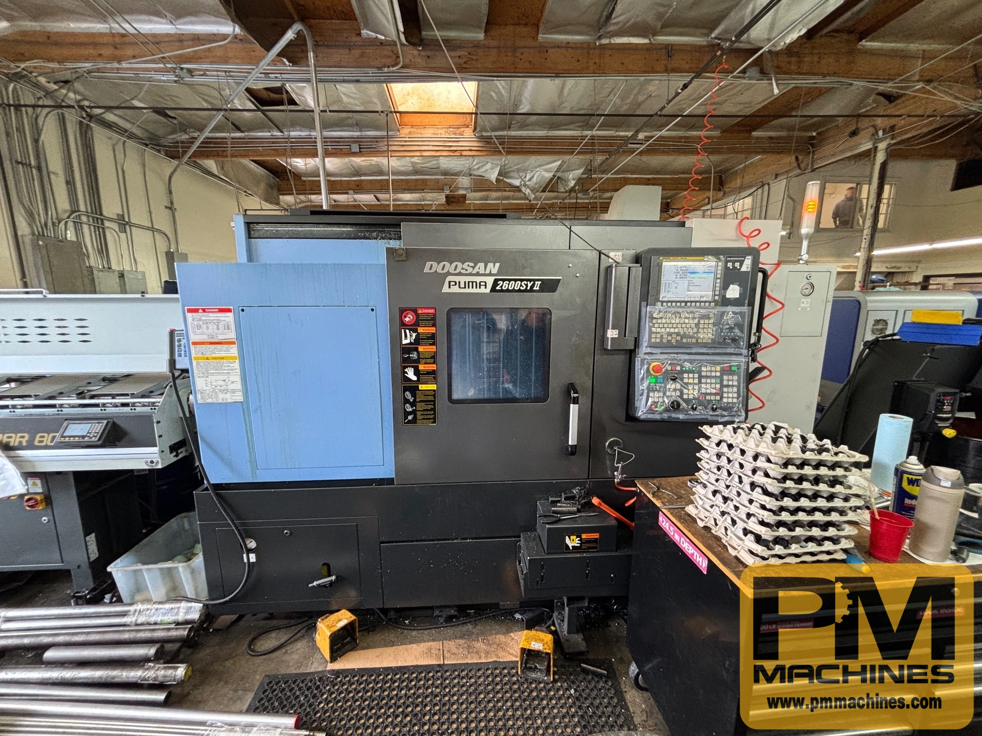 Used 2017 DOOSAN PUMA 2600SYII CNC Lathes 81089227 | PM Machines