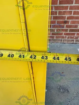 USED VWR 45 GALLON FLAMMABLE LIQUID STORAGE CABINET W/ SOFT CLOSE DOORS, KEY